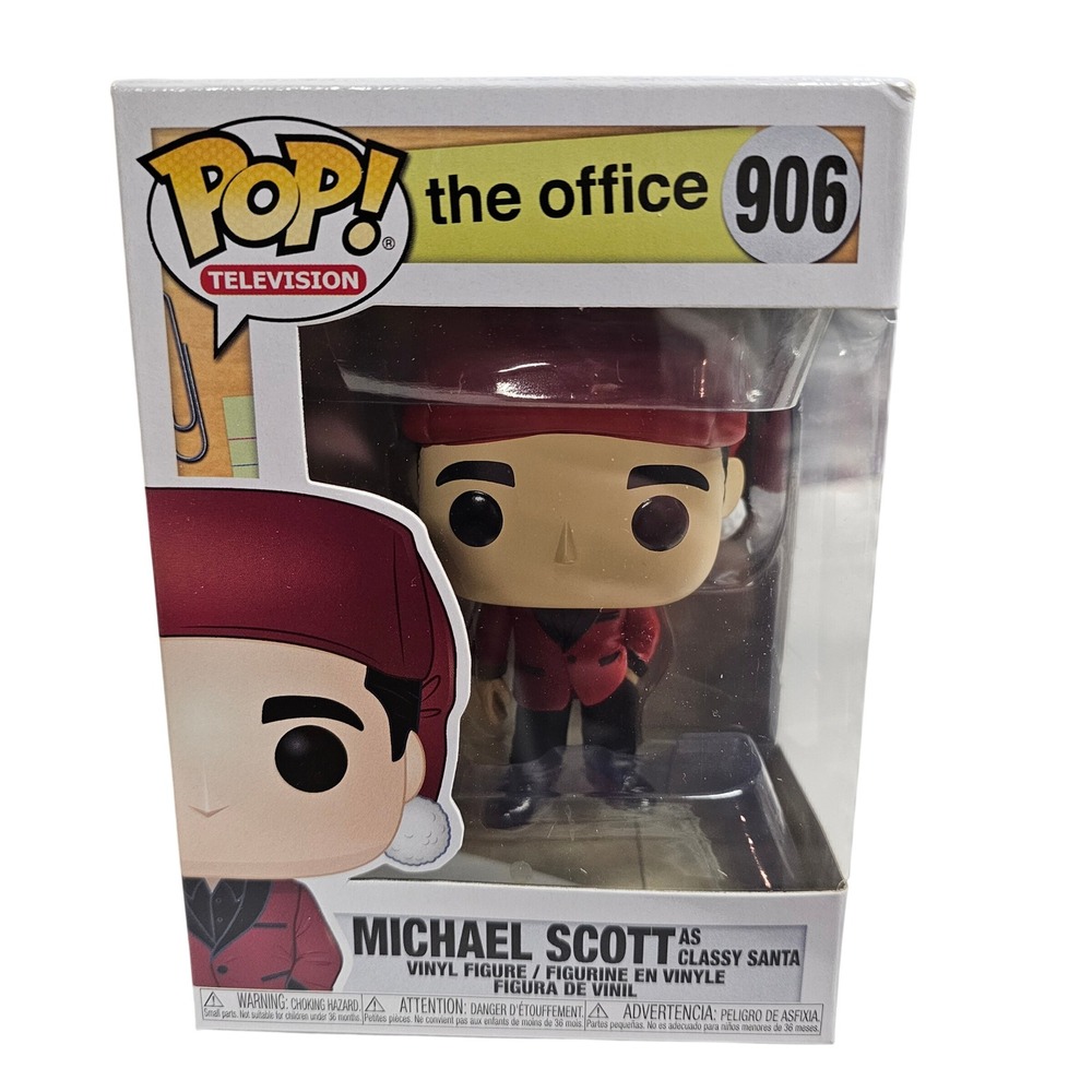 Funko Pop The Office Michael Scott as Classy Santa 906 Vinyl Figure Mens Holiday